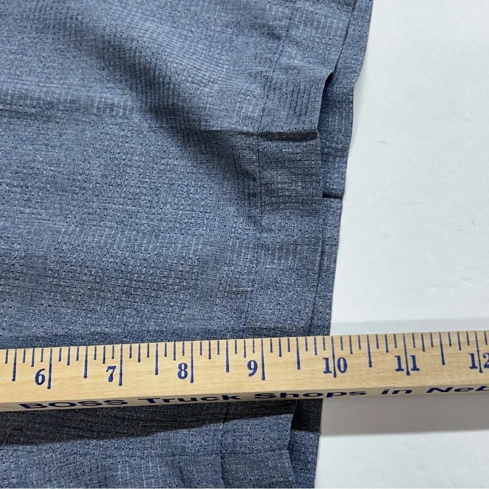 Haggar‎ Blue Flat Front Shorts Tailored Style 34 Comfort Stretch Waist